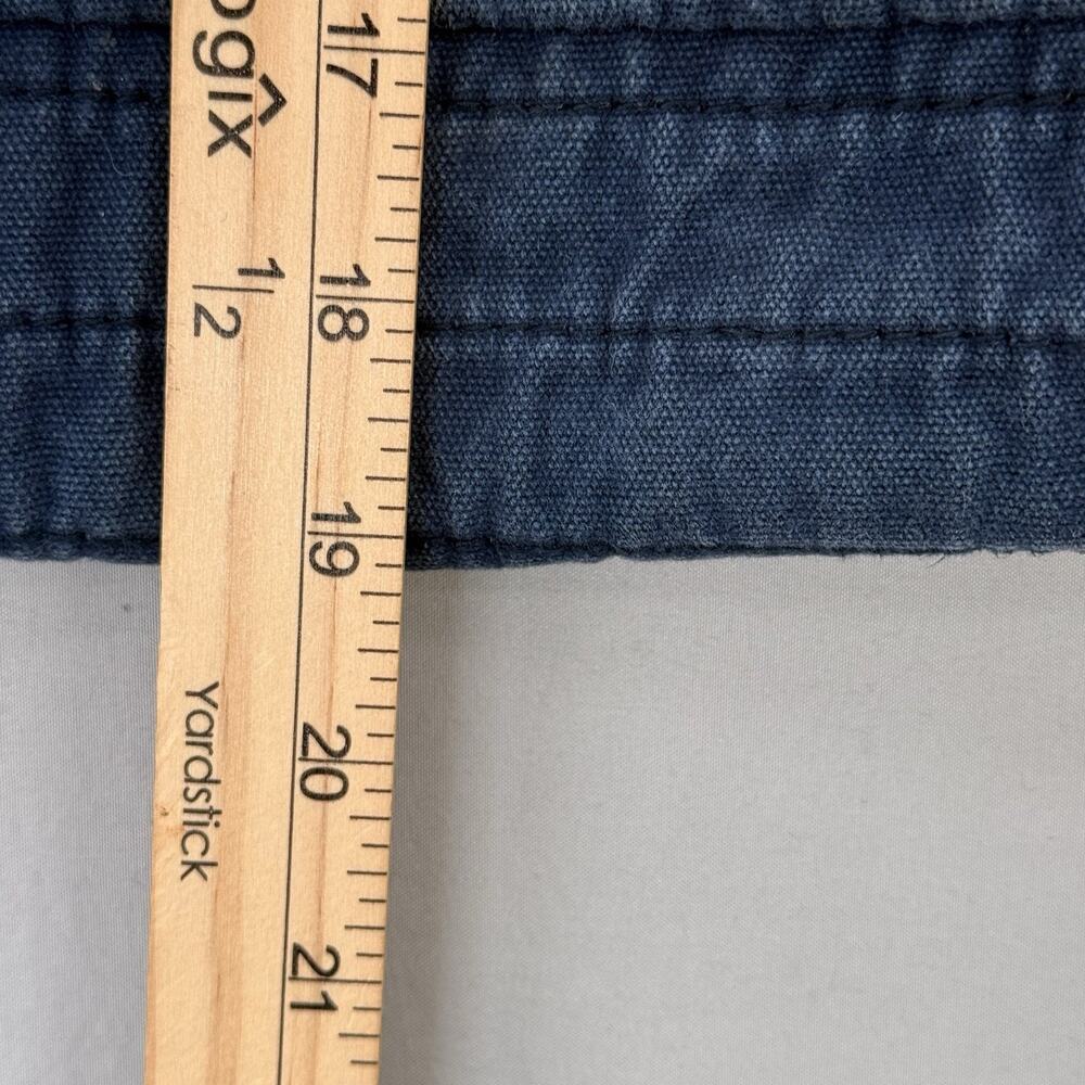 Hollister Dark Blue Corduroy 100% Cotton Y2K Shoulder Bag Seagull Logo Daily Bag - Picture 7 of 8